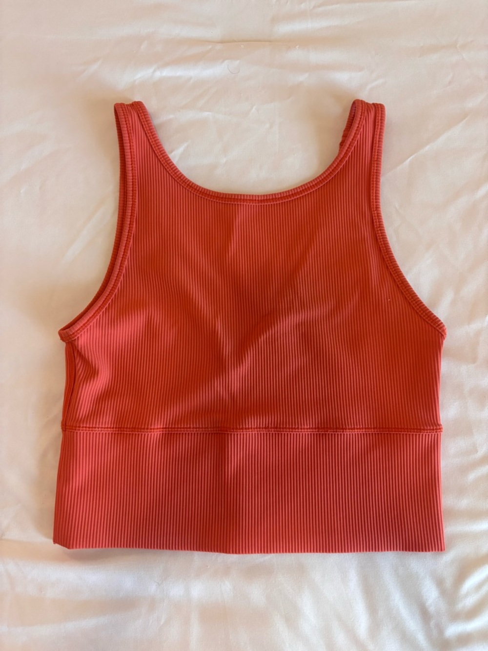 lululemon athletica Ribbed Crop Tank - Orange